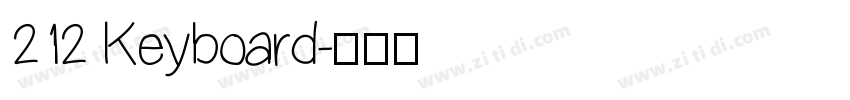 212 Keyboard字体转换
